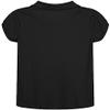 Nautica Girls' School Uniform Short Sleeve Polo Shirt, Button Closure, Soft Pique Fabric, Black, 8-10 view 2