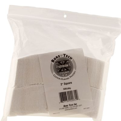 Bore Tech Square 500/bag Patch, 2"