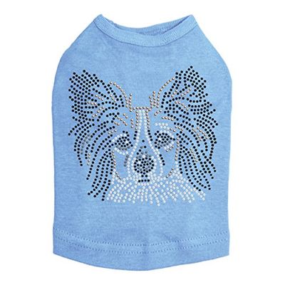 Papillon - Dog Tank, L Blue
