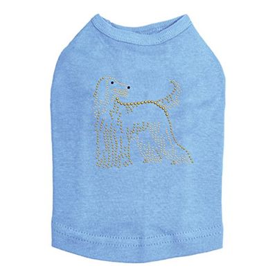 Afghan Hound - Dog Tank, XXS Pink