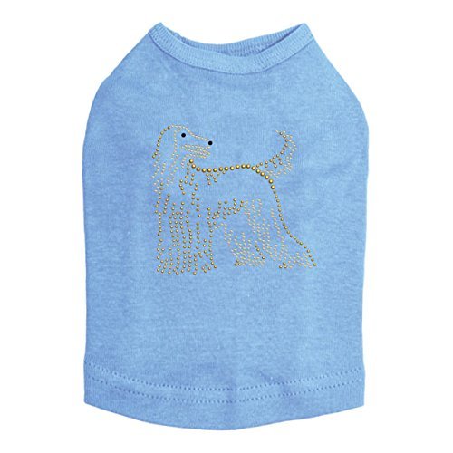 Afghan Hound - Dog Tank, XXS Pink