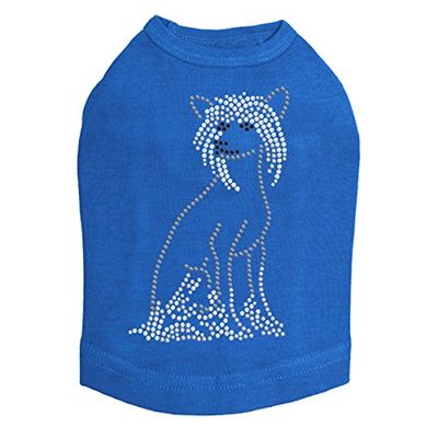 Chinese Crested - Dog Tank, 2XL Royal Blue