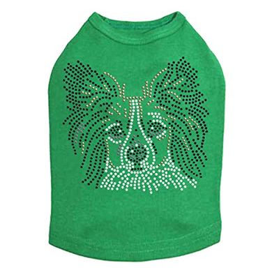 Papillon - Dog Tank, 4XL Kelly Green