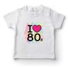 lepni.me Kids T-Shirt I Love 80s Old School Band Concert Clothing Music Merch (7-8 Years White Multi Color) view 1