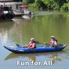 Sea Eagle 380X 12'6" Explorer Inflatable Kayak- Fishing, Touring, Camping, Exploring &White Watering-Self Bailing, Removable Skeg, Drop Stitch Floor (2 Person QuikSail) view 3