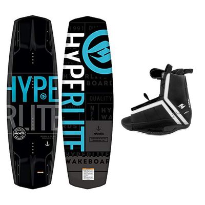 Hyperlite Wakeboard Machete with Agent Wakeboard Bindings Fits Most Shoe Sizes (136 cm)