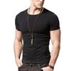 Acooe Short Sleeves Men T-Shirt Crew-Neck,Tight-Fitting T-Shirt, No Shrinkage, Black, Medium view 1