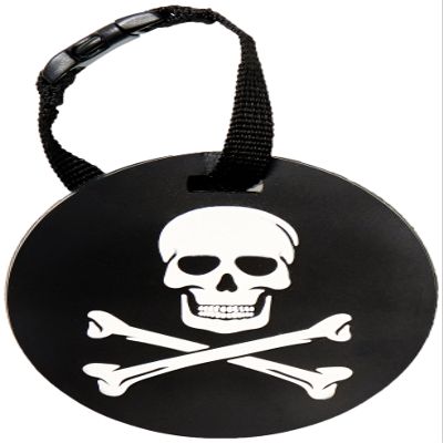 5ive Star Gear Jolly Roger Luggage Tags, Metal, One Size
