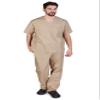 M&M SCRUBS Mens Scrub Set Medical Scrub Top and Pants XXL Khaki view 1