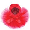 Dachshund Face Bling Rhinestone Dog Tutu Dress, 2XL Red view 1