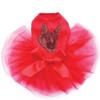 German Shepherd Bling Rhinestone Dog Tutu Dress, 2XL Red view 1