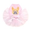 French Bull Dog Bling Rhinestone Dog Tutu Dress, 4XL Pink view 1
