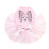 Papillon Bling Rhinestone Dog Tutu Dress, 4XL Pink view 1