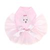 Maltese Face Bling Rhinestone Dog Tutu Dress, 4XL Pink view 1