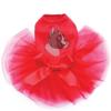 Boxer Bling Rhinestone Dog Tutu Dress, XL Red view 1