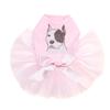 Pit Bull Bling Rhinestone Dog Tutu Dress, M Pink view 1
