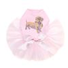 Dachshund # 2 Bling Rhinestone Dog Tutu Dress, 2XL Pink view 1
