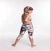 YogaBerries Kids Capri Yoga Pants Printed Stretchy Soft Active, 4 Way Stretch Spandex Running Tights, Workout, Casual Wear Leggings for Young Girls. (Southern California, 7/8) view 3