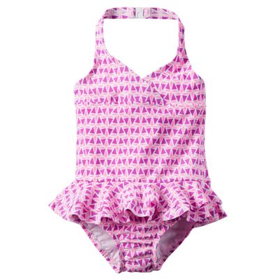 Carter's Little Girls' 1-piece Swimsuit (Toddler/Kid) (18 Months, Pink Ruffle)