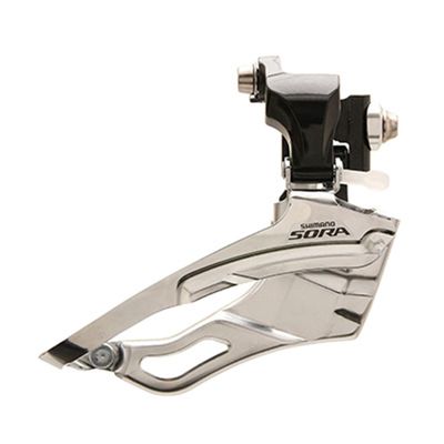 SHIMANO Front Mech Sora R3030 9s tpl braze-on, Black