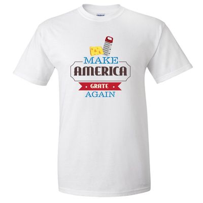 Victory Store Make America Grate Again White Tshirt (XXLarge, White)