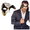 Half Face Masquerade Mask For Men Phantom Of The Opera Mask for Masquerade Party, Venetian Party, Mardi Gras, Halloween & Cosplay view 1
