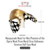 Half Face Masquerade Mask For Men Phantom Of The Opera Mask for Masquerade Party, Venetian Party, Mardi Gras, Halloween & Cosplay view 2