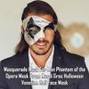 Half Face Masquerade Mask For Men Phantom Of The Opera Mask for Masquerade Party, Venetian Party, Mardi Gras, Halloween & Cosplay view 3