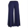 Made By Johnny MBJ WB1104 Womens Wide Leg Palazzo Lounge Pants L Navy view 2