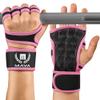 MAVA Open Gym Gloves for Women & Men | Padded Weight Lifting with Wrist Support for Comfort, Protection | Strong-Grip Fingerless Workout | Multi-Use, Anti-Sweat Gym Accessories (Pink S) view 1