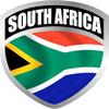 3" South Africa Shield Flag Sticker view 1