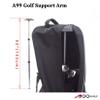 A99 Golf Support Arm for Travel Cover Bag Adjustable Golf Travel Bag Support Rod Golf Club Stiff Arm Flexible Golf Support Rod Travel Protection Stick Bar, Silver view 2