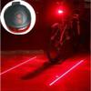 5 LED + 2 Laser Bike Bicycle Light Rear Tail Flashing Safety Warning Lamp Night view 1