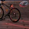 5 LED + 2 Laser Bike Bicycle Light Rear Tail Flashing Safety Warning Lamp Night view 2