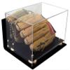 Better Display Cases Versatile Acrylic Display Case - Medium Rectangle Box with Gold Risers Mirror and Wall Mount 12" x 8.25" x 8" (A004-GR) view 1