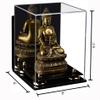 Better Display Cases Versatile Acrylic Display Case - Small Rectangle Box with Mirror, Wall Mount and Gold Risers 8" x 8" x 8.5" (A015-GR) view 2