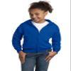 Hanes boys Ecosmart Full Zip Hooded Jacket Sweatshirt, Deep Royal, X-Small US view 1