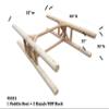 3-Place 1 Paddleboat + 2 Kayaks/SUP Log Rack, Freestanding Kayak Rack Storage Outdoor Equipment, Boat Stands, Canoe Paddle Holder, SUP Outdoor Storage Organizer, Canoes Log Racks - Canyon Brown view 3