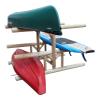 5-Place 1 Paddleboat + 2 Canoes + 2 Kayak/SUP Log Racks, Boat Stands, Kayak Racks for Outdoor Storages, SUP Storage Rack, Canoe Boat Storage for Garage, Canoe Paddle Holder - Natural view 4