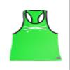 Crazee Wear California 312R Neon Green with Black Trim Tank Top with CZW Athletics 1987 in White view 1