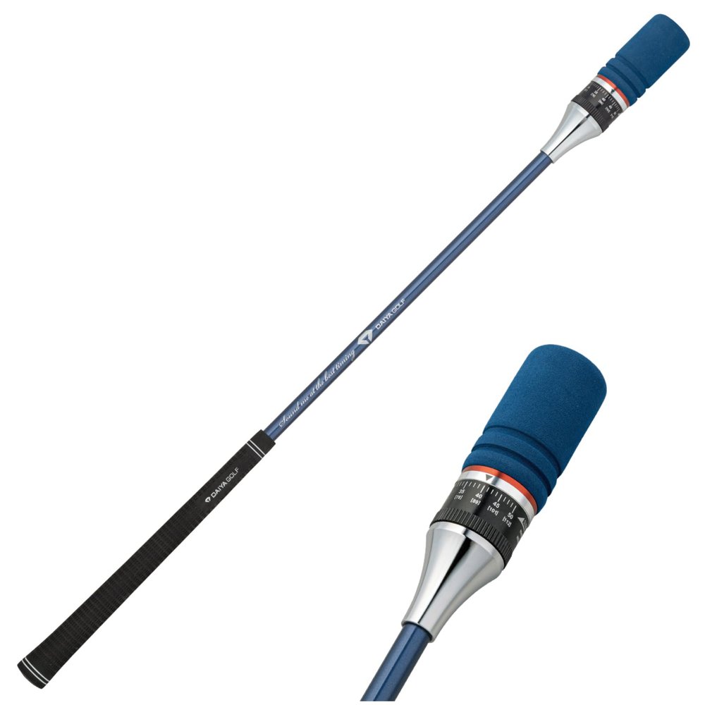 DAIYA Golf TR-527 Unisex Uni-Flex Diamond Swing Two-Handed Practice Tool - Indoor Golf Club Bat Stick