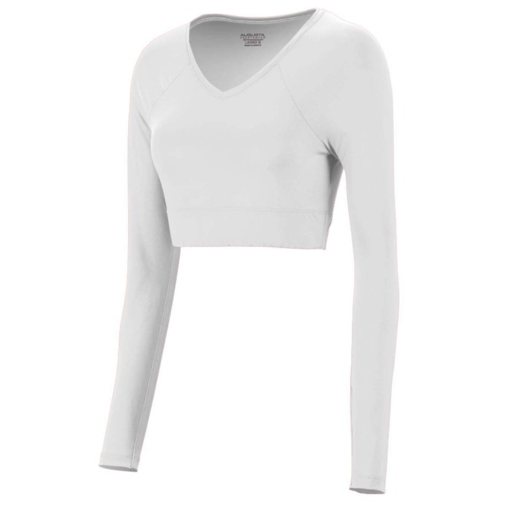 Augusta Sportswear 9012 Women's V-Neck Liner White 2XL
