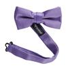 Sportoli174; Kids Baby 3-Pack Adjustable Solid Color Banded Satin Pre-tied Bow Ties - Charcoal view 2