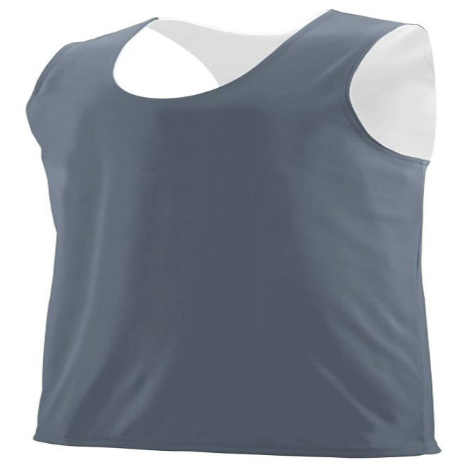Augusta Sportswear 148 Men's Reversible Wicking Tank Graphite/White 2XL