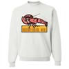 Vintage State Sticker Maine Crewneck Sweatshirt - White Small view 1