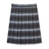 French Toast Girls' Adjustable Waist Mid Length Plaid Pleated Skirt, Blue & Gold Plaid, 6X view 4