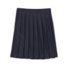 French Toast Girls' Adjustable Waist Mid Length Pleated Skirt, Navy, 16.5 Plus view 1