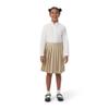 French Toast Girls' Adjustable Waist Mid Length Pleated Skirt, Khaki, 4 view 3