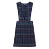 French Toast Girls' Plaid V-Neck Pleated Jumper, Blue & Red Plaid, 8 view 1
