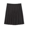 French Toast Girls' Adjustable Waist Mid Length Pleated Skirt, Black, 20.5 Plus view 1
